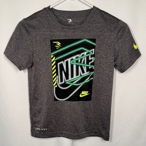 💜3/$15 Nike Charcoal Boy’s Tee with Neon Accents